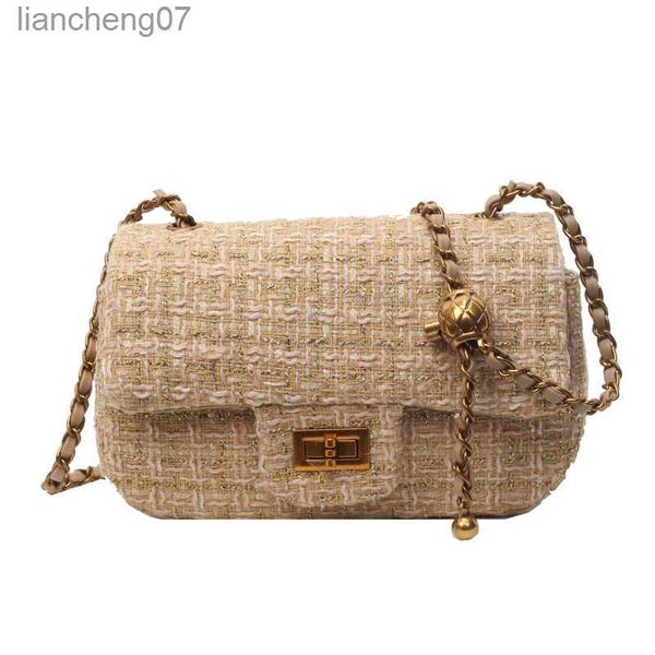 Borse da sera piccola borsa quadrata borsa a tracolla moda donna versione coreana borsa a tracolla con catena di moda marchio di lusso famoso designer stella con lo stesso stile YQ240128
