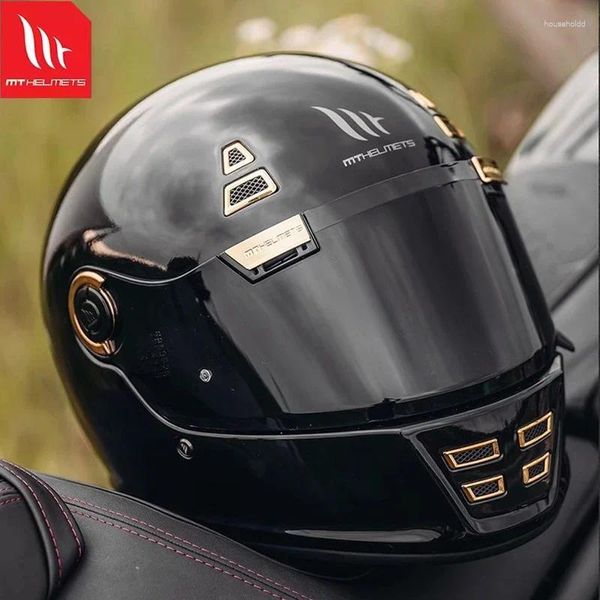 Мотоциклетные шлемы 2024 MT фирменные Jarama матовые черные винтажные ретро анфас мужские женские классические всесезонные