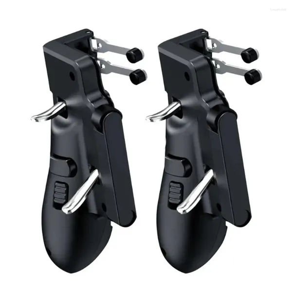 Controladores de jogo H11 6 Finger Mobie Controller Compatível para Pubg Gamepad Tablet Trigger Handle Portable Grip Handles Esquerda e Direita