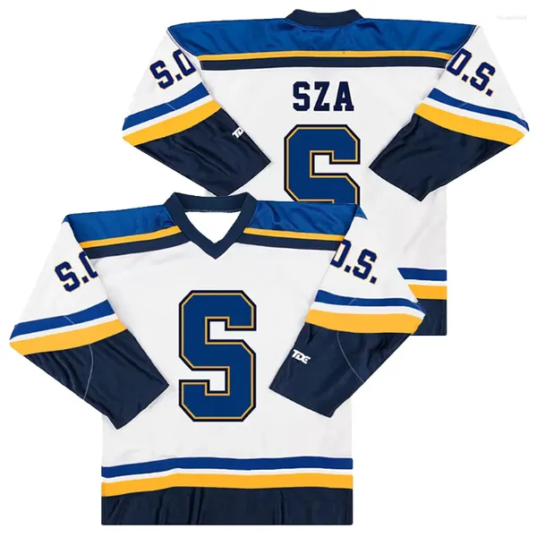 Мужские футболки Sza Jersey Sos Blind Merch 2024 Североамериканский тур унисекс с длинными рукавами