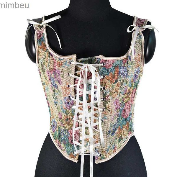 T-shirt das mulheres Sexy Moda Mulheres Tank Tops Casual Camis Camisa Vintage Y2K Lolita Corset Mulher Roupas Harajuku Blusas Senhoras Crop Top Mujer L240201