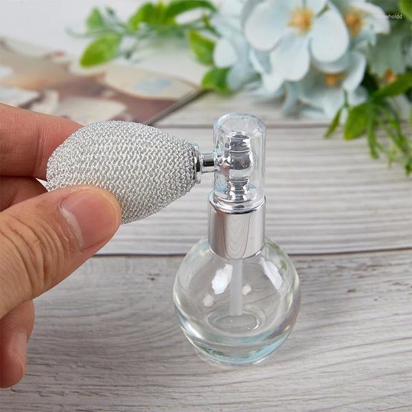 Aufbewahrungsflaschen 15 ml Ballon Airbag Parfüm Flasche Spray Zerstäuber Nachfüllbar Runde Luxus Tragbare Transparent Leeres Glas