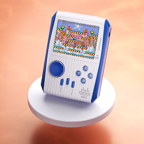 Mini console per videogiochi portatili S1 integrate con 666 giochi Lettori di giochi portatili retrò Console di gioco Regalo di compleanno per bambini e adulti DHL