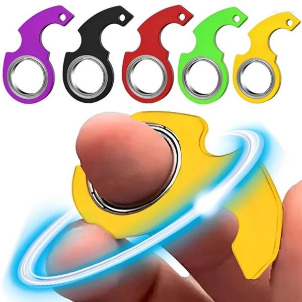 Chaveiros Criativo Chaveiro Fidget Spinner Ansiedade Stress Relief Brinquedos Girar Chaveiro Legal Aliviando o Tédio Presente de Aniversário para Adultos Crianças