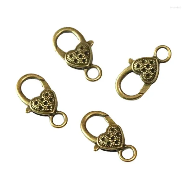 Chaveiros 20pcs 14/26mm Fecho Lagosta Encantos Antigo Bronze Banhado Liga de Zinco Chaveiros DIY Jóias Descobertas