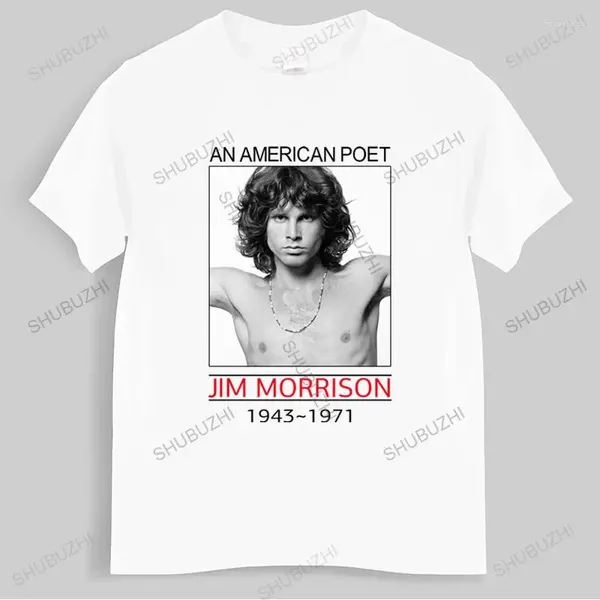 Erkek Tişörtleri Moda Marka Gömlek Erkekleri Jim Morrison Fan T-Shirt Müzik Tee Unisex Gençler Serin Tops