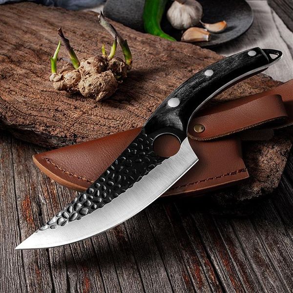 Кухонные ножи из нержавеющей стали ручной работы LNIFE, ножи для обвалки, рыболовный нож для мяса, резак для приготовления пищи на открытом воздухе, инструмент для мясника LNIFEs306e