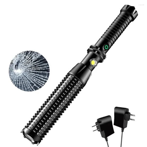 Lanternas Tochas Longas com Maces Caso Multi-Purpose Lâmpada de Iluminação para Escalada Acampamento Forte Veículo Leve