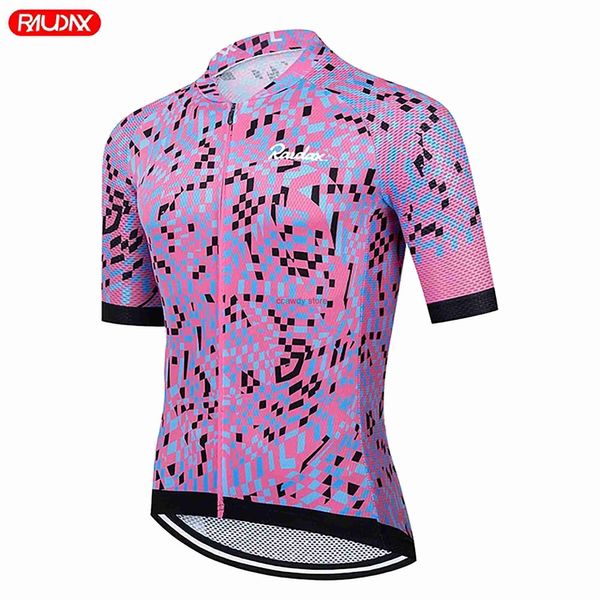 Männer T-Shirts Sport Team 2023Radtrikots Lebendige Farben Bicyc Short Seve Sommer Radfahren Kleidung Bike Maillot ShirtsH2421