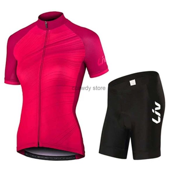 Männer Trainingsanzüge LIV Sets FA Radfahren Jersey Frauen Sportwear Damen Kleidung Frau Kleidung Mountainbike Bicyc Shorts SetH2421