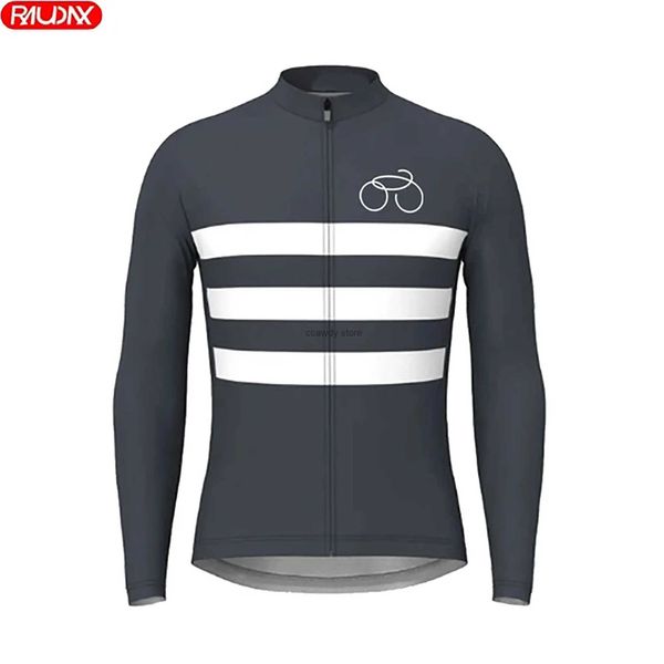 Männer T-Shirts 2023 Herren Herbst Radfahren Long Seve Mountainbike Top Cross Country Motorcyc Breathab Frühling Basketball ShirtH2421