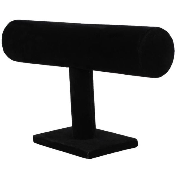 Ycys-stand pulseira corrente pulseira relógio t-bar rack titular exibição jóias black222q