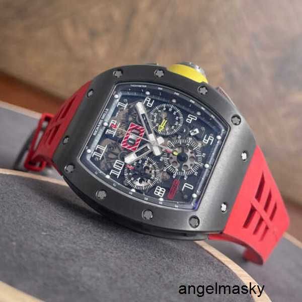 Mosissanite-Uhr RM-Armbanduhr RMwatches Armbanduhr RM011-FM-Serie Graues Titan Philip Massa Special Edition RM011