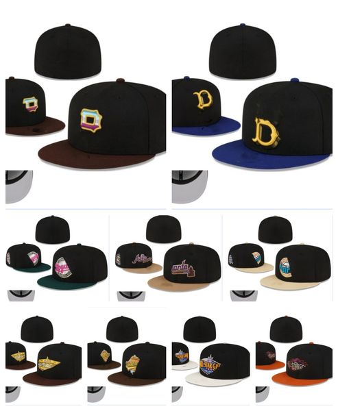 2024 Flat Casual Fitted Chapéus Designer Tamanho Baseball Football Caps Carta Bordado Algodão Cap Todas as Equipes Logo Sport World Patched Full Closed Stitched Hats Mix Order