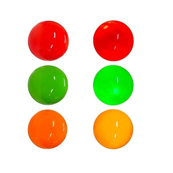1 pz LED pallina da golf da parco a tre strati allenamento notturno LED illuminato bagliore pallina da golf verde rosso arancione sport all'aria aperta pallina da golf 240124