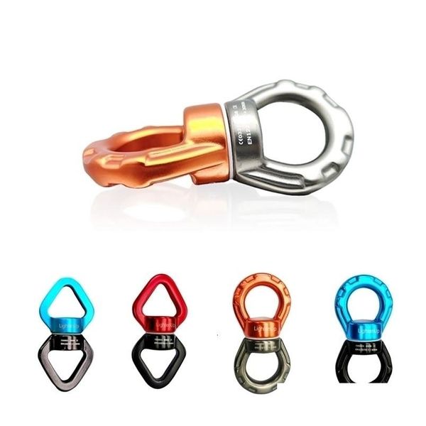 Karabiner Zubehör Yoga Gimbal Ring Rotary 30Kn Connector Rotational Hammock Swing Spinner Rope Swivel 231021 Drop Delivery Dhzch