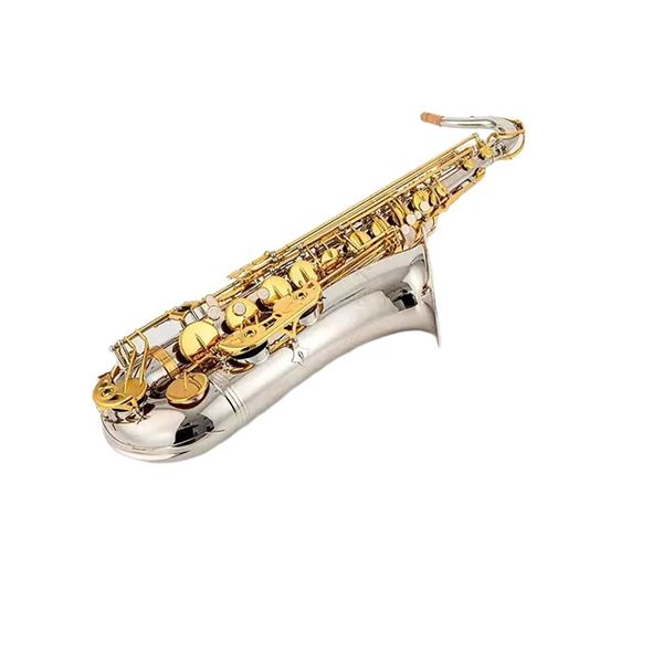 T 992 Japan YANAGIS Tenorsaxophon Professionelle Musikinstrumente Bb-Ton Nickel versilbertes Röhren-Goldschlüssel-Saxophon mit Etui-Mundstück