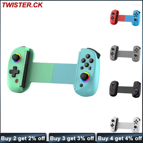 Gamecontroller D8 Wireless Stretching Ausziehbare Konsole Teleskop-Controller 20 Stunden Spielzeit für iPhone Android-Telefone Switch