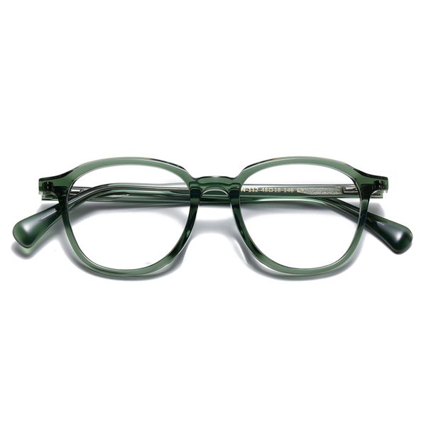 Оптические очки для мужчин, женщин, ретро-дизайнер, NN-112, модная оправа для очков из листового металла, детальная эластичность, овальный стиль, анти-синий свет, линза с коробкой