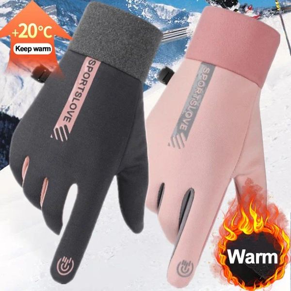 Fahrradhandschuhe für den Außenbereich, wasserdicht, Herren, Touchscreen, Damen, Sport, winddicht, rutschfest, für den Winter, volle Finger, thermisch