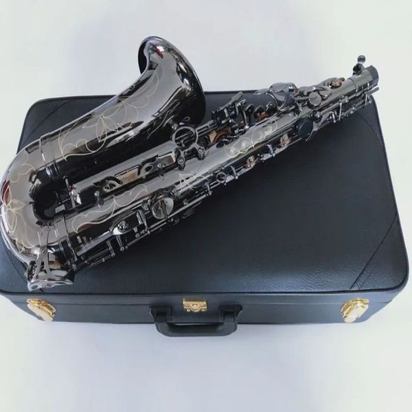 grado professionale Nuova qualità A 901E sassofono contralto piatto Strumenti musicali in nichel oro nero Sax super suonato