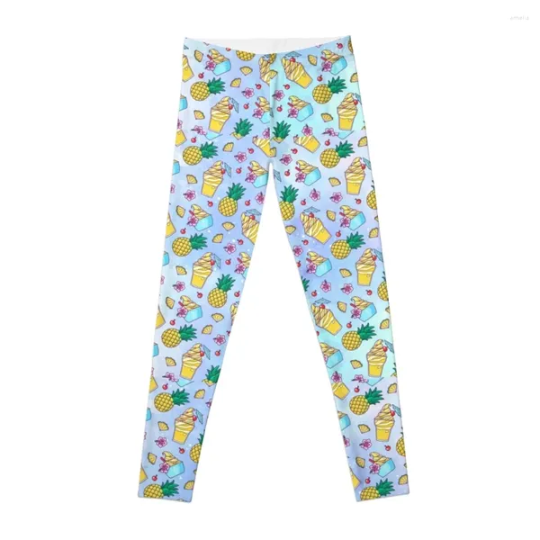 Pantaloni attivi Copia del modello di frusta di ananas (toni freddi) Leggings per leggings fitness Joggers da donna