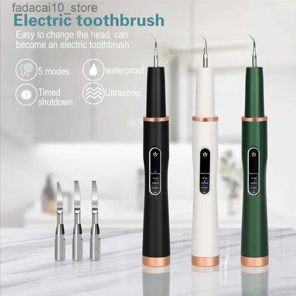 Zahnbürste Ultraschall Dental Scaler Für Zähne Zahnstein Fleck Zahn Zahnstein Entferner Elektrische Sonic Zähne Plaque Reiniger Zahnstein Entfernung Q240202