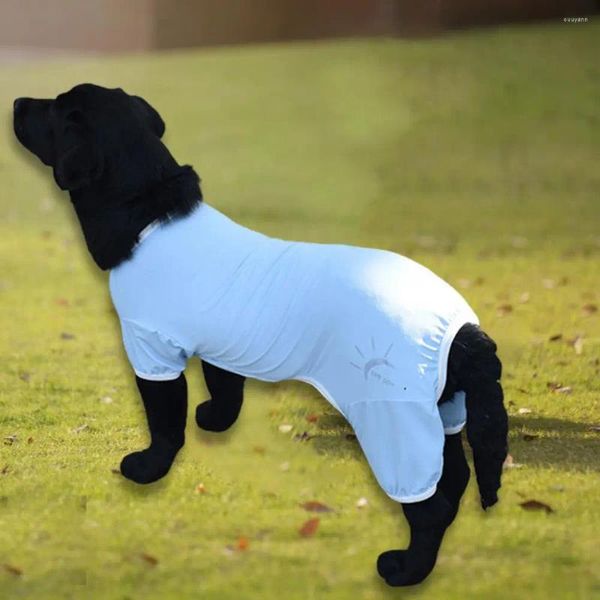 Abbigliamento per cani Tuta morbida Abbigliamento ad asciugatura rapida che assorbe il sudore Abbigliamento estivo per la protezione UV degli animali domestici