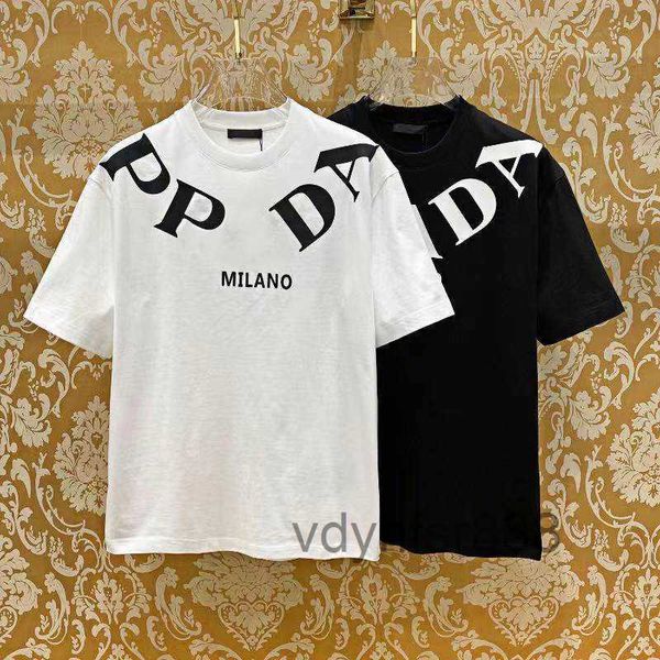 Edição Avançada Mens T-shirt França Roupas de Moda Italiana Duas Letras Pr Impressão Gráfica em Algodão Pescoço Redondo Praaa 3xl 4xl 5xl Manga Curta HQOV