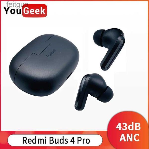 Auricolari per cellulare New Buds 4 Pro Auricolare Riduzione del rumore 43dB TWS True Wireless Auricolare Bluetooth 5.3 Qualità audio a livello CD YQ240202