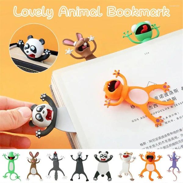 Stereo Lesezeichen Cartoon Tier Kreative Octopus Shiba Inu Panda Buch Marker Schreibwaren Schule Liefert Kind Geschenk