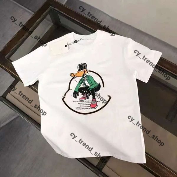 Tasarımcı Erkek Polos Tasarım Monclair T-Shirt Bahar Monclair Ceket Mon Tees Tatil Kısa Kollu Mektuplar Baskı Üstleri Monclear T Shirt Monclairjacke 25