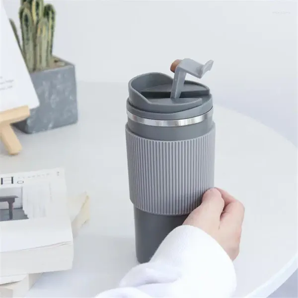 Bottiglie d'acqua Tazza termica Creativo Ufficio isolato termicamente Uomini e donne 450ml Semplice Ins Vento Bottiglia all'ingrosso Tazze da caffè Tazza isolante