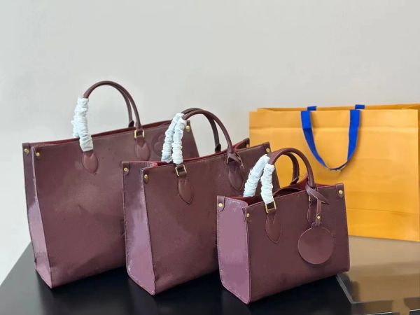 Designer de moda feminino PM bolsa clássica feita de couro em relevo em grande capacidade no ombro de ombro longo e destacável