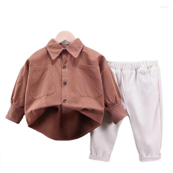 Kleidung Sets Frühling Herbst Baby Jungen Kleidung Anzug Kinder Fashion Solid Jacke Hosen 2 Teile/sätze Kleinkind Casual Kostüm Kinder Sportswear