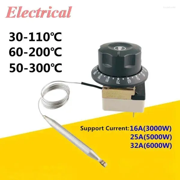 Akıllı Ev Kontrolü 1 PC Elektrik Fırın Termostat Sıcaklık Denetleyicisi PITCO Tip Anahtarı Ayarlanabilir 30-110C 60-200C