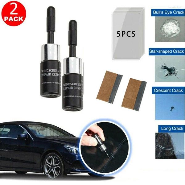 Soluções de lavagem de carro kit fluido reparo resina pára-brisa vidro automotivo nano crack scratch removedor reparação reabastecedor