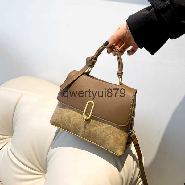 Сумки на ремне Японская и корейская новая маленькая сумка женская 2023 Модная универсальная сумка с текстурой для поездок на одно плечо Маленькая квадратная сумка через плечоH2422