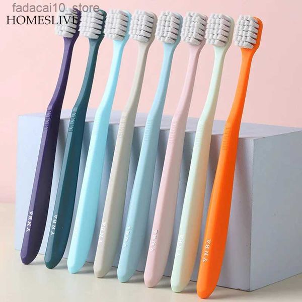 Escova de dentes HOMESLIVE 10 PCS Escova de dentes Dental Beauty Acessórios de saúde para instrumento de clareamento de dentes Raspador de língua produtos frete grátis Q240202