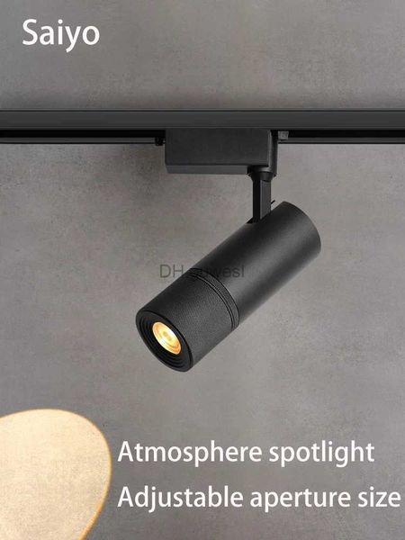 Faretti a binario Fascio di luce Spot di messa a fuoco Faretto a binario montato su superficie Ristorante Bar Illuminazione Piccolo palcoscenico Commerciale LED Atmosfera Foco YQ240124