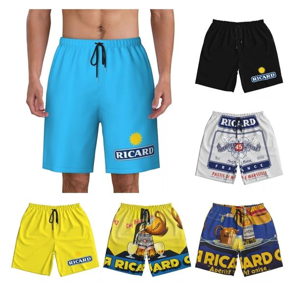 Mode Ricard Badeanzug Strand Schnell Trocknende Badehose Männer Sommer Beachwear Frankreich Aperitif Anis Board Shorts Boxer Briefs 240129