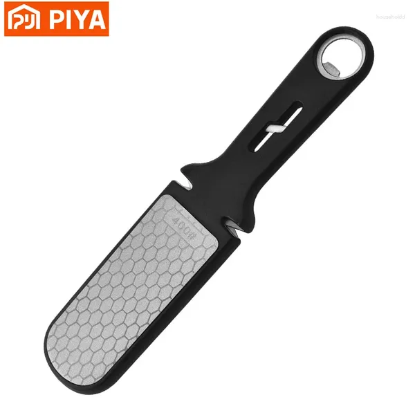 Altri accessori per coltelli Affilatore diamantato 6 in 1 Strumento professionale per forbici da cucina per pietra per affilare su entrambi i lati