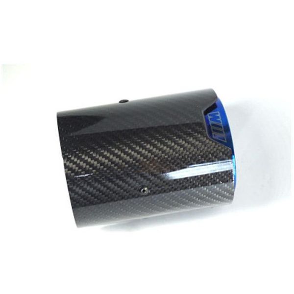 Глушитель Синий M Performance Выхлопные наконечники из нержавеющей стали Углеродное волокно Автомобильные трубы 1 шт. Прямая поставка Мобильные телефоны Запчасти для мотоциклов Syst Dhwkt