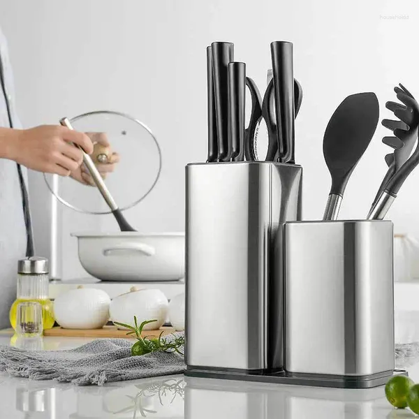 Küche Lagerung Messer Halter 304 Edelstahl Für Multi Set Schere Kochen Utensilien Organizer Messer Stehen Block Werkzeug