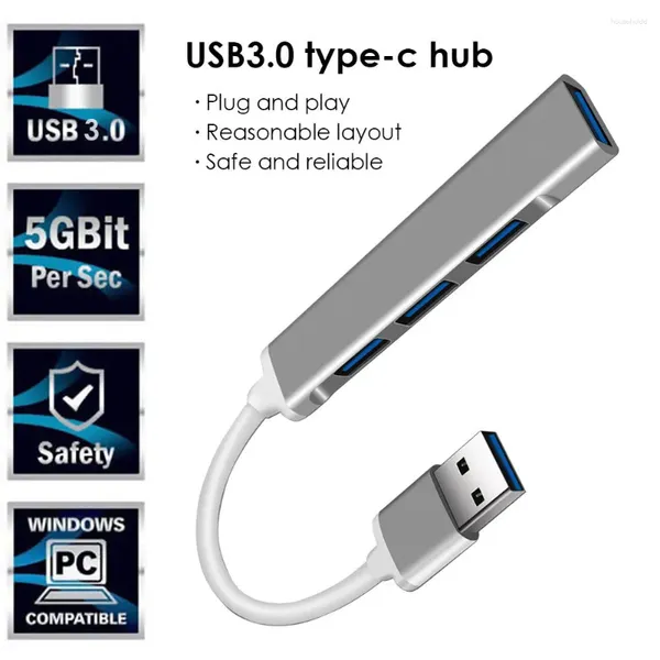 3.0 Tipo 3.1 Adaptador Multi Splitter de 4 portas OTG USB para Macbook Pro 13 15 Air Mi MateBook Acessórios para PC