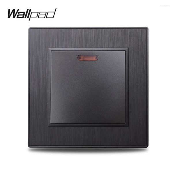 Smart Home Control Wallpad S6 45A Klimaanlage Herdeinheit Doppelpoliger DP-Wippschalter Schwarz Silber Gold Gebürsteter PC-Kunststoff imitiert