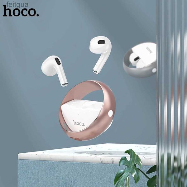 Handy-Kopfhörer HOCO Bluetooth-Kopfhörer True Wireless Earbuds BT 5.3 TWS-Headsets Rauschunterdrückung Touch Control Sportkopfhörer für iPhone 14 YQ240202