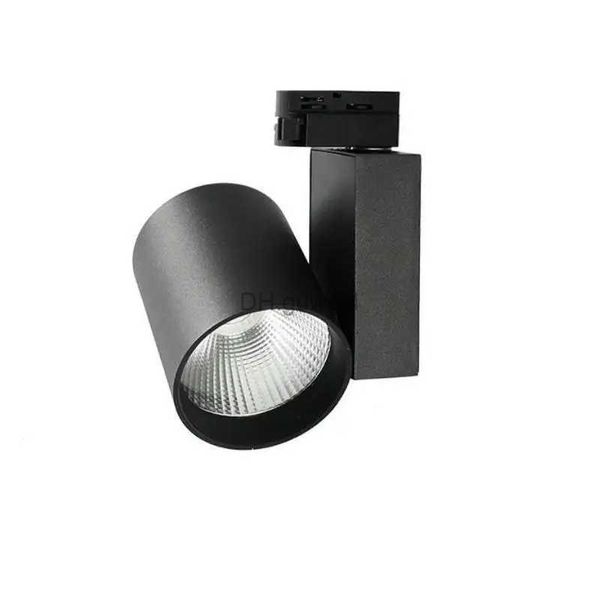 Schienenbeleuchtung, Schienenbeleuchtung, Schienenlampe, Spot, 40 W, COB, Kleidung, Schuhe, Geschäft, Laden, Schienenbeleuchtung, LED-Schienenstrahler, 4 Drähte, 3 Phasen, YQ240124