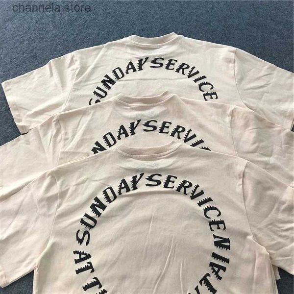 T-shirt da uomo CPFM Sunday Service T-shirt Trust God Tee Uomo T-shirt da donna di alta qualità Manica corta Spirito Santo Abbigliamento uomo T240202