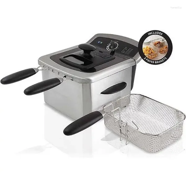 Conjuntos de panelas Farberware 4L Fritadeira Elétrica de Aço Inoxidável Modelo 202439 Conjunto de Cozinha